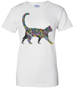 Alternative view of Celebrate Pride Tattooed Cat T-Shirt