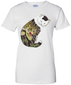 Alternative view of Innocent Tattooed Cat T-Shirt