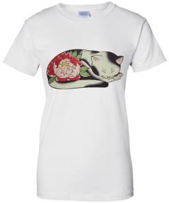 Alternative view of Sleeping Tattooed Cat T-shirt
