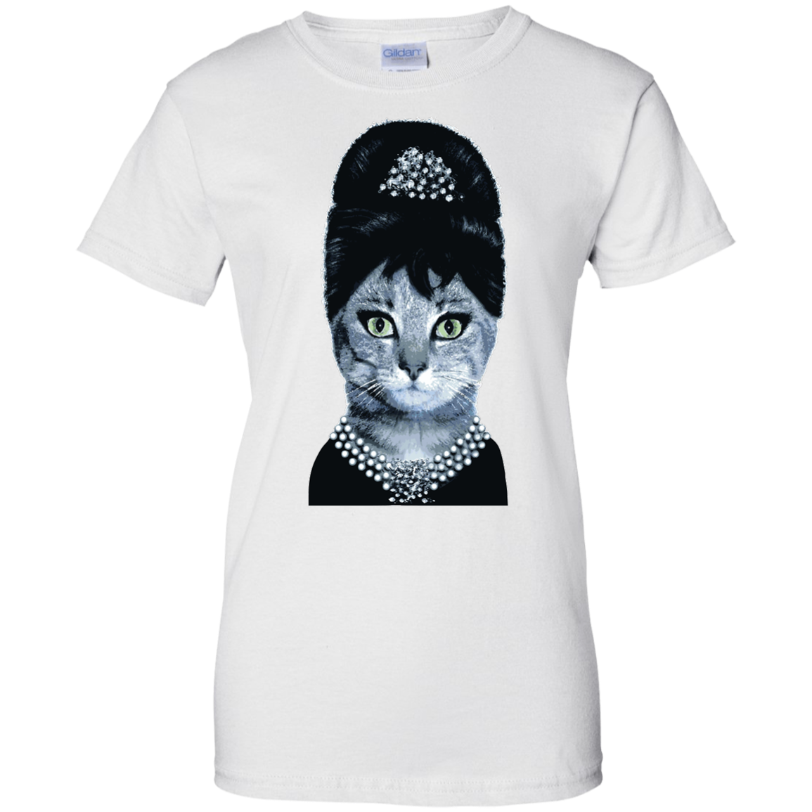 Audrey Hepburn Cat Mashup Shirt