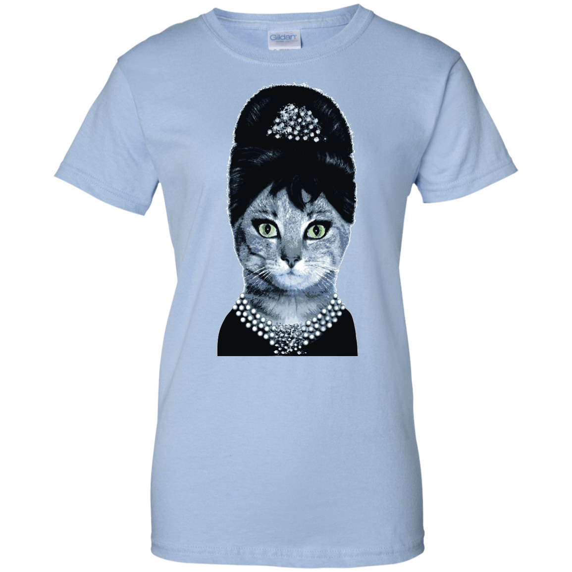 Audrey Hepburn Cat Mashup Shirt - Image 3