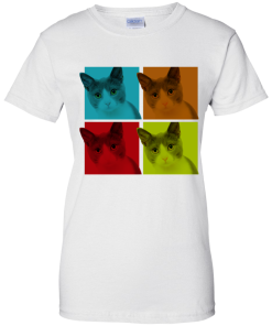 Psychedelic Vintage Curious Cat Shirt