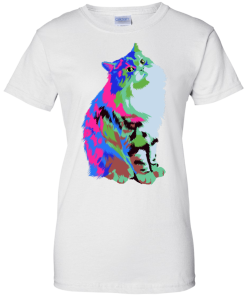 Alternative view of Electrified Curious Kitty Tee
