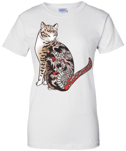 Alternative view of Dragon Tattoo Cat Shirt