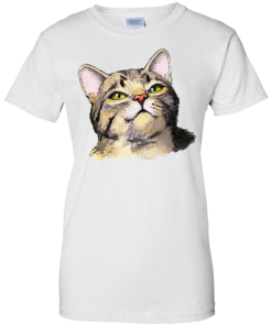 Alternative view of Mystified Cat Tee